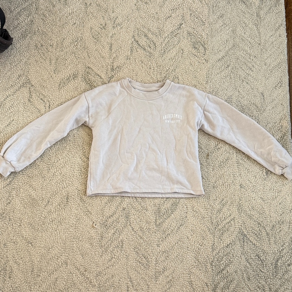 Abercrombie Kids Girls Light Beige Sweatshirt